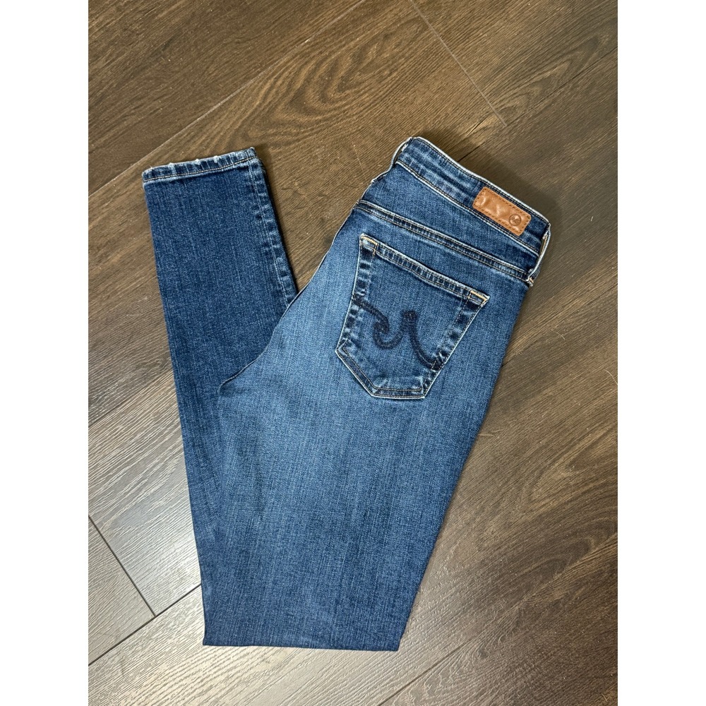 AG Adriano Goldschmied Legging Ankle Super Skinny Jeans Blue 28 10Y ALI Stretch